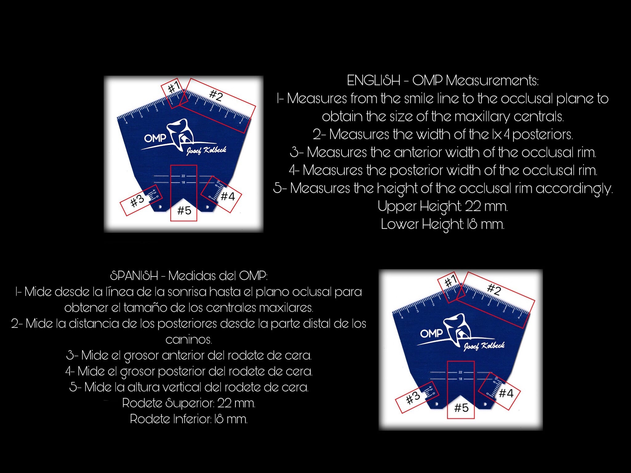 OMP OCCLUSAL TEMPLATE